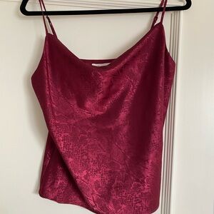 Wayf Burgundy Cowl Neck Camisole